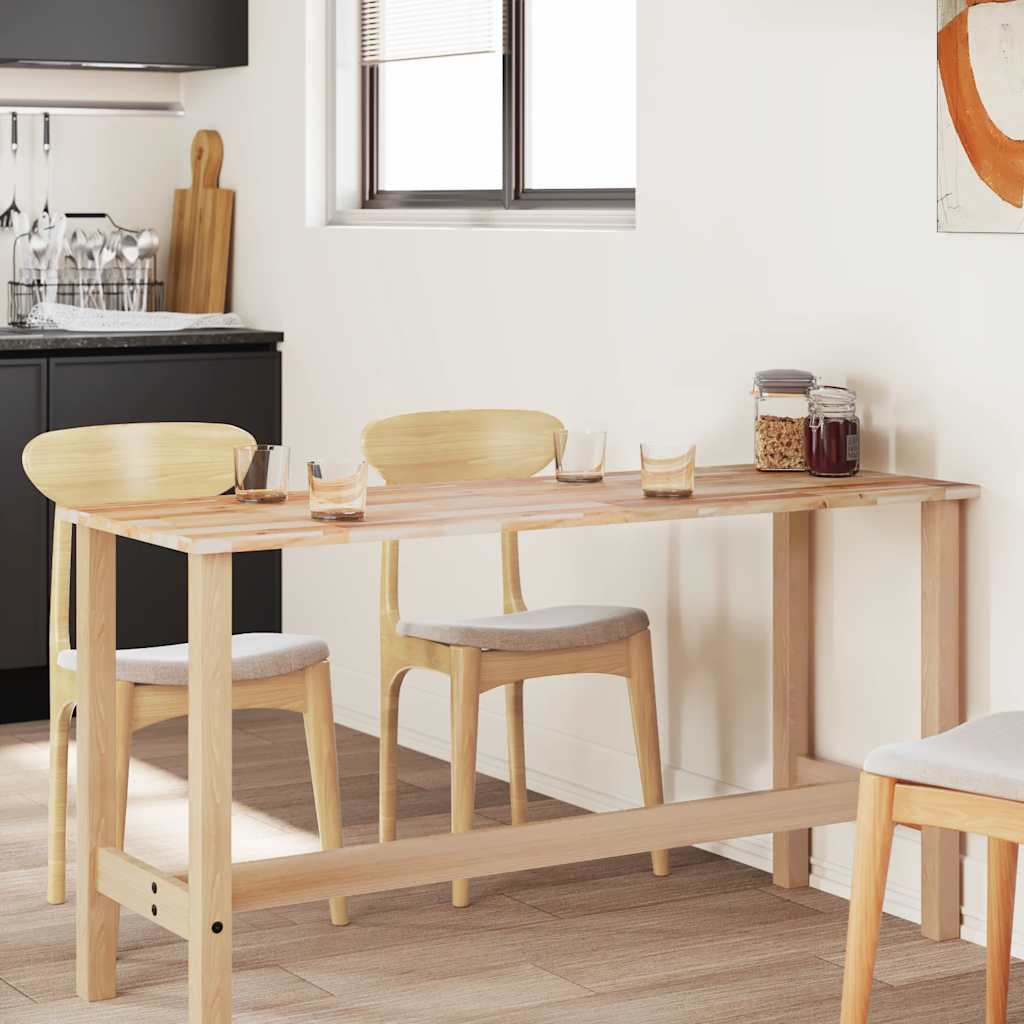 vidaXL Blat de masă, 140x60x2 cm, dreptunghiular, lemn masiv de acacia