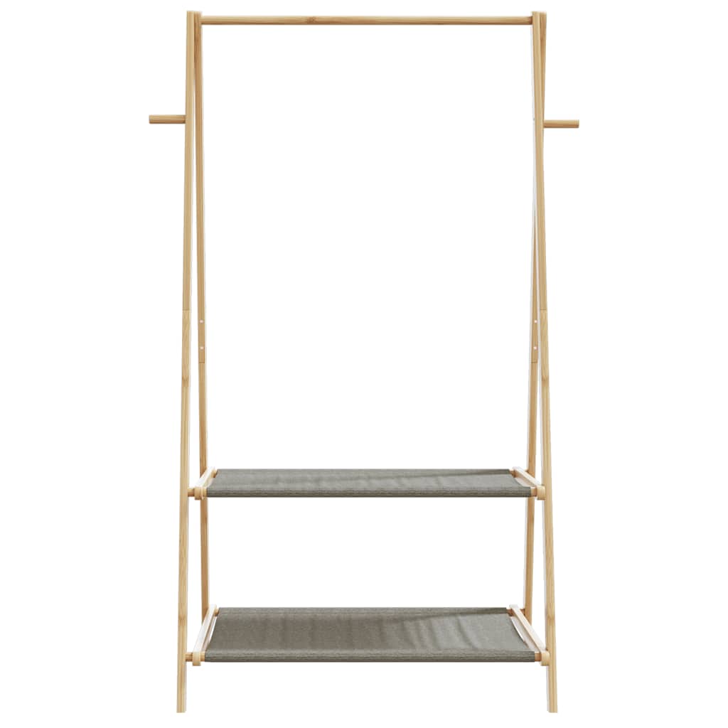 vidaXL Cuier pentru haine cu rafturi, 96x45,5x150,5 cm, bambus vidaXL Cuier pentru haine cu rafturi, 96x45,5x150,5 cm, bambus