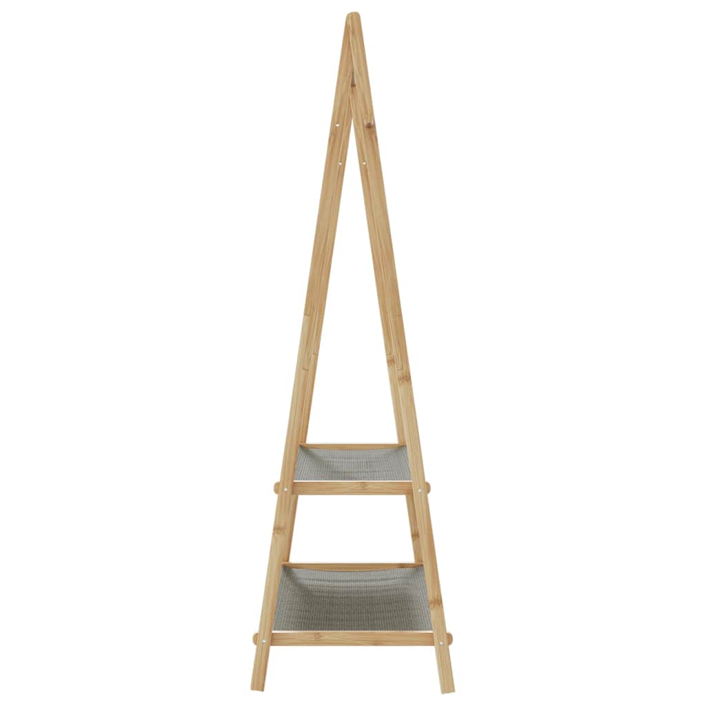 vidaXL Cuier pentru haine cu rafturi, 96x45,5x150,5 cm, bambus vidaXL Cuier pentru haine cu rafturi, 96x45,5x150,5 cm, bambus