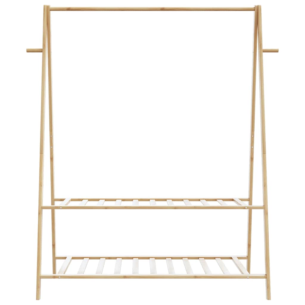 vidaXL Cuier pentru haine cu rafturi, 132x45,5x150,5 cm, bambus vidaXL Cuier pentru haine cu rafturi, 132x45,5x150,5 cm, bambus