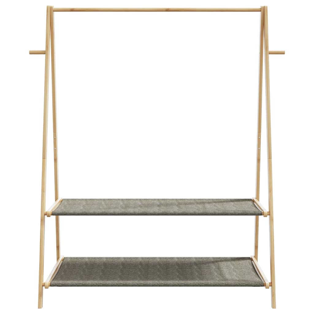 vidaXL Cuier pentru haine cu rafturi, 132x45,5x150,5 cm, bambus vidaXL Cuier pentru haine cu rafturi, 132x45,5x150,5 cm, bambus
