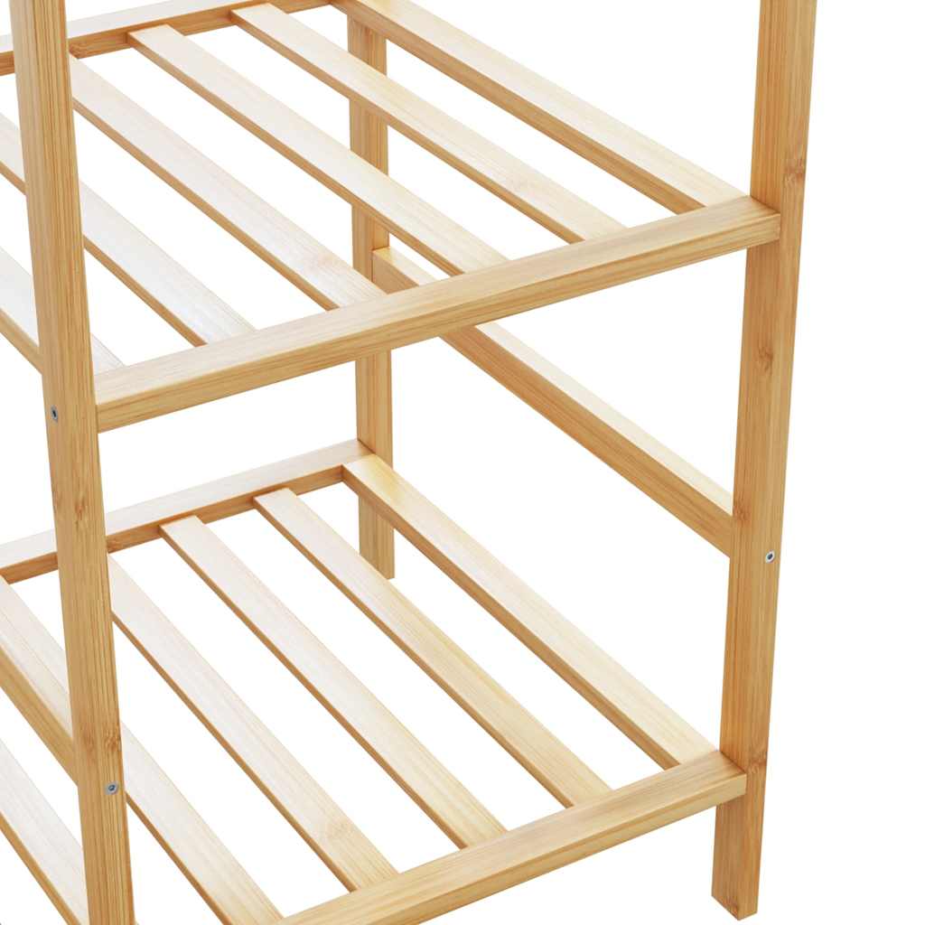 vidaXL Cuier pentru haine cu rafturi, 100x50x184,5 cm, bambus vidaXL Cuier pentru haine cu rafturi, 100x50x184,5 cm, bambus