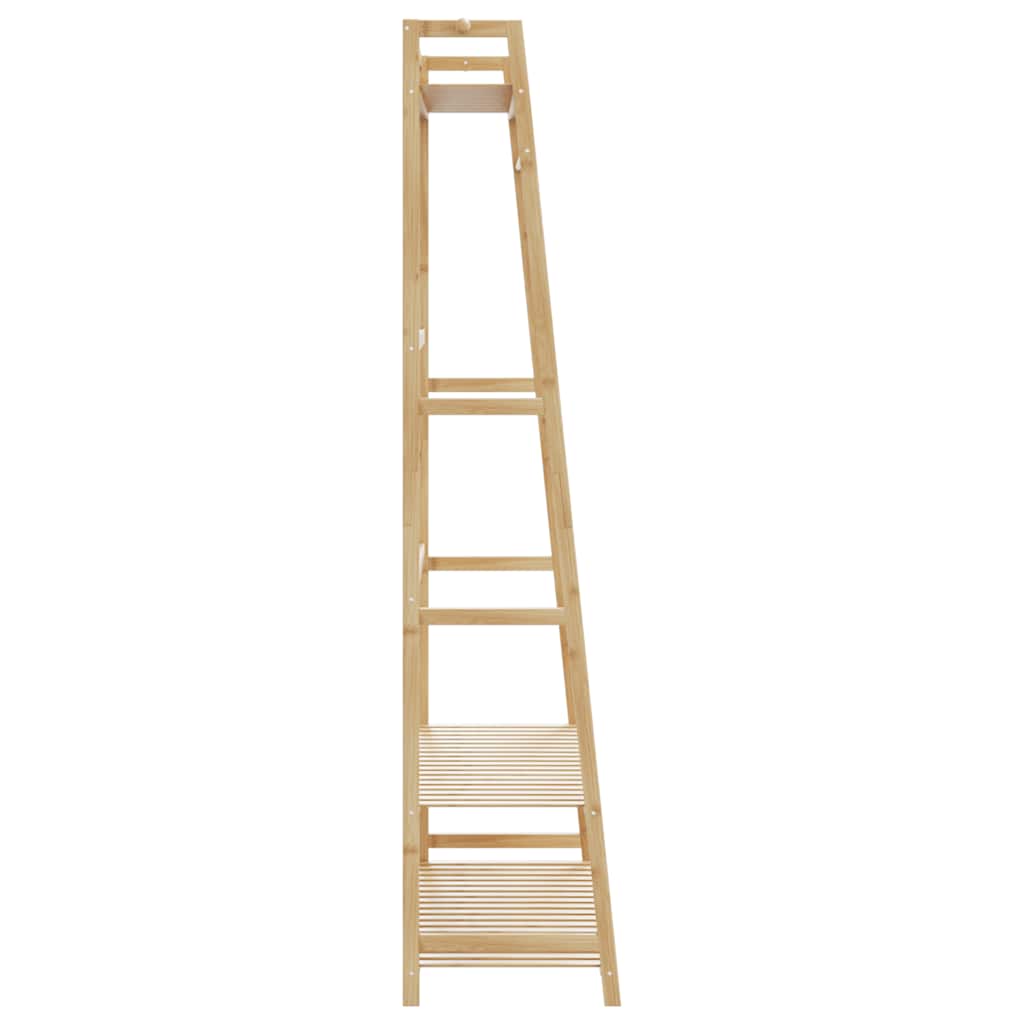 vidaXL Cuier pentru haine cu rafturi, 110x40x180 cm, bambus vidaXL Cuier pentru haine cu rafturi, 110x40x180 cm, bambus