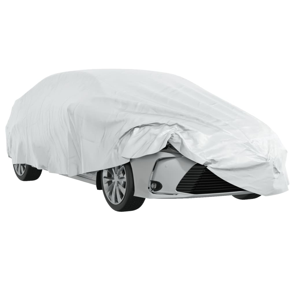vidaXL Husă auto pentru Sedan, curele cu cataramă, complet, argintiu L vidaXL Husă auto pentru Sedan, curele cu cataramă, complet, argintiu L