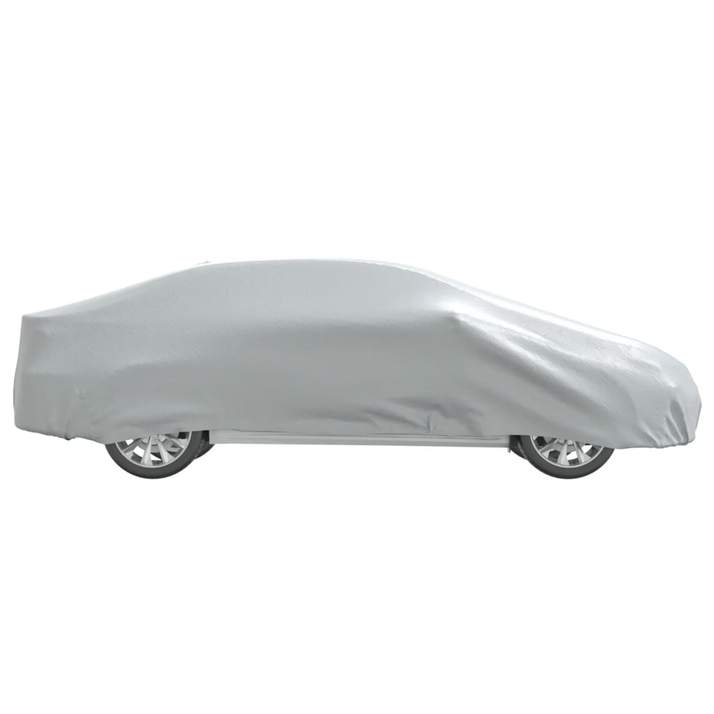 vidaXL Husă auto pentru Sedan, curele cu cataramă, complet, argintiu L vidaXL Husă auto pentru Sedan, curele cu cataramă, complet, argintiu L