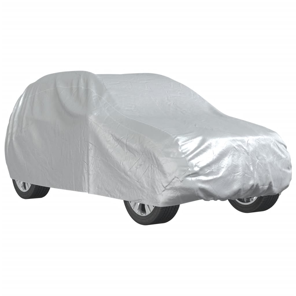 vidaXL Husă auto pentru SUV, curele cu cataramă, complet, argintiu L vidaXL Husă auto pentru SUV, curele cu cataramă, complet, argintiu L