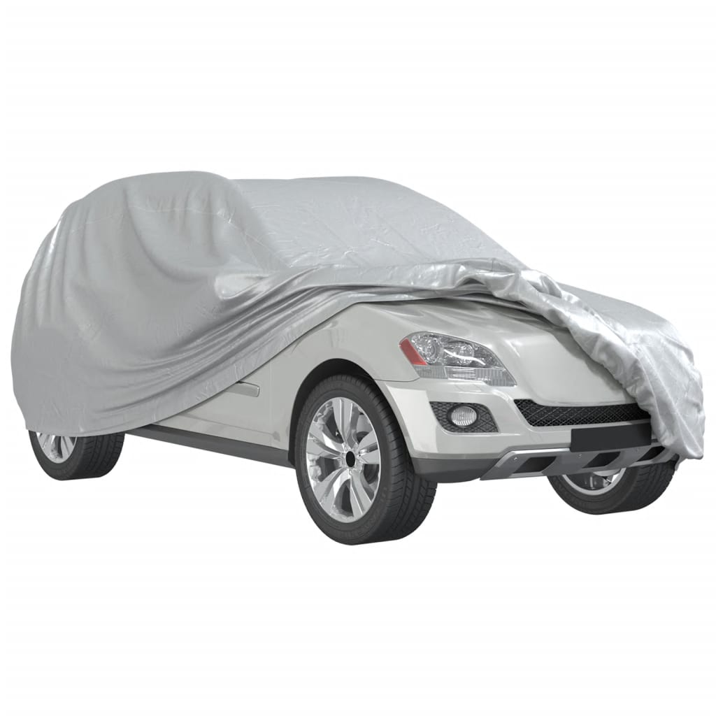 vidaXL Husă auto pentru SUV, curele cu cataramă, complet, argintiu L vidaXL Husă auto pentru SUV, curele cu cataramă, complet, argintiu L