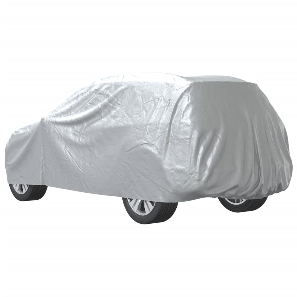 vidaXL Husă auto pentru SUV, curele cu cataramă, complet, argintiu L vidaXL Husă auto pentru SUV, curele cu cataramă, complet, argintiu L