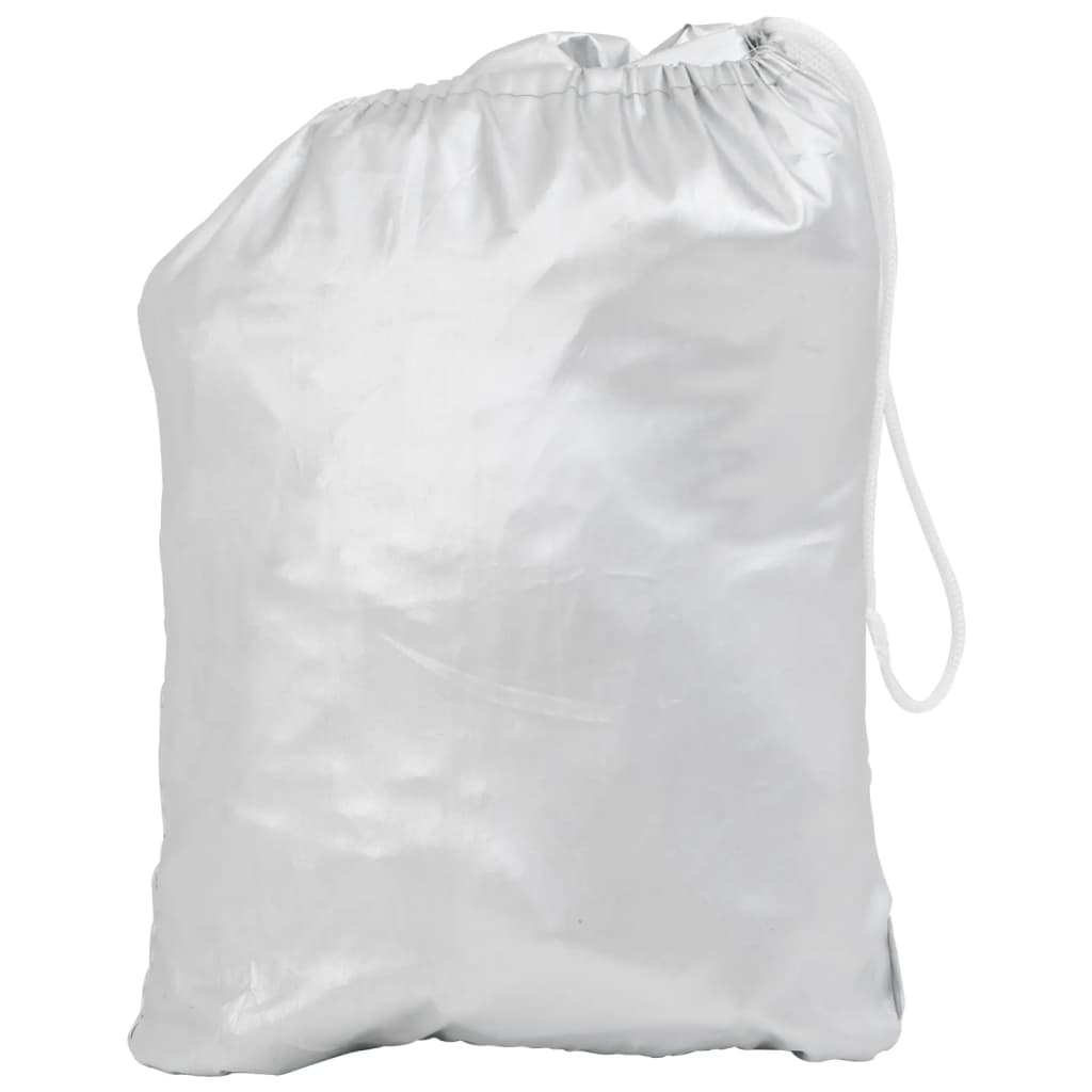vidaXL Husă auto parțială, cu cârlige, argintiu, XL vidaXL Husă auto parțială, cu cârlige, argintiu, XL