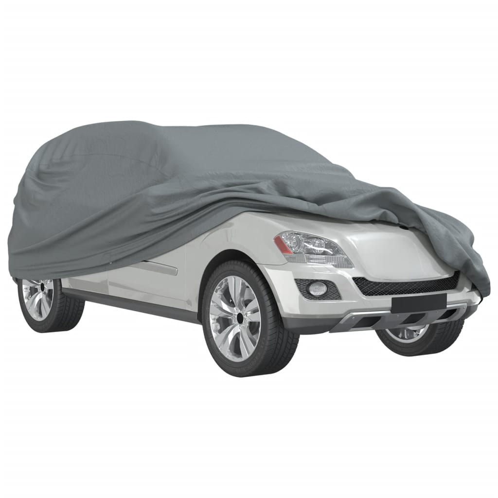 vidaXL Husă auto pentru SUV, textil nețesut, completă, gri, XL vidaXL Husă auto pentru SUV, textil nețesut, completă, gri, XL