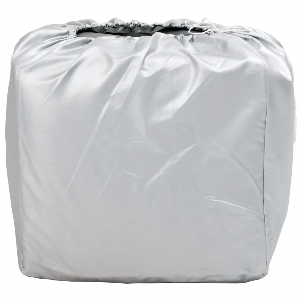 vidaXL Husă auto de Sedan, protecție grindină, complet, gri/argintiu L vidaXL Husă auto de Sedan, protecție grindină, complet, gri/argintiu L