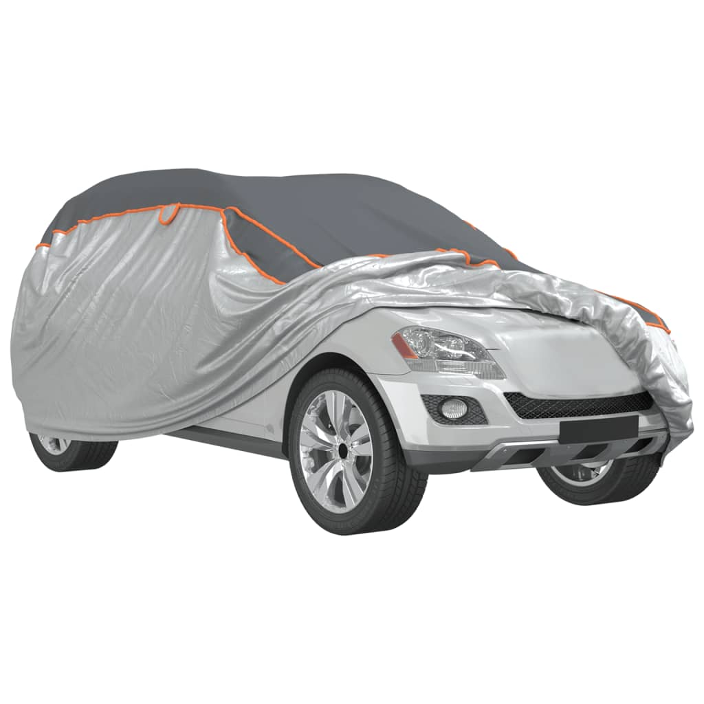 vidaXL Husă auto SUV, protecție grindină, complet, gri și argintiu, M vidaXL Husă auto SUV, protecție grindină, complet, gri și argintiu, M