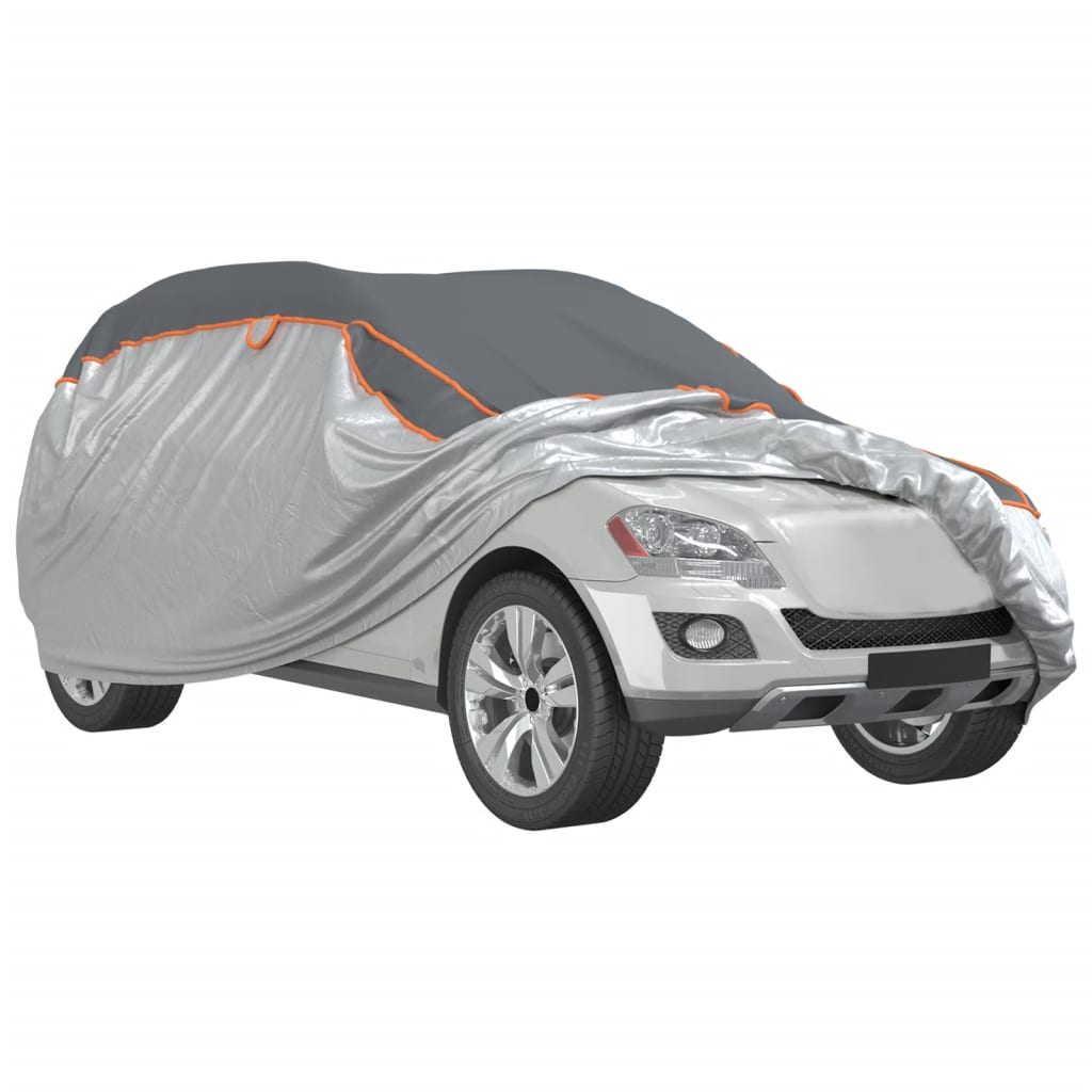 vidaXL Husă auto SUV, protecție grindină, complet, gri și argintiu, L vidaXL Husă auto SUV, protecție grindină, complet, gri și argintiu, L