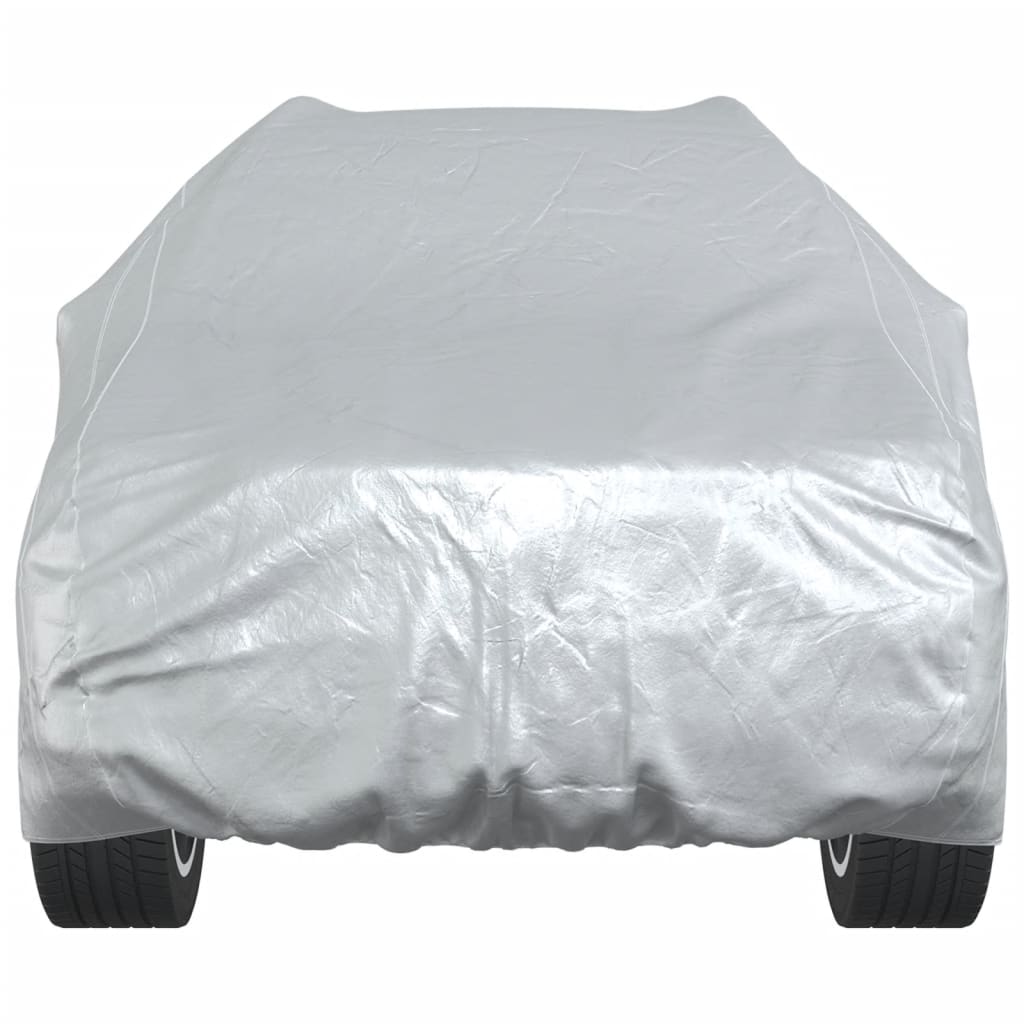 vidaXL Husă auto SUV, curele cu cataramă, complet, argintiu M PEVA vidaXL Husă auto SUV, curele cu cataramă, complet, argintiu M PEVA