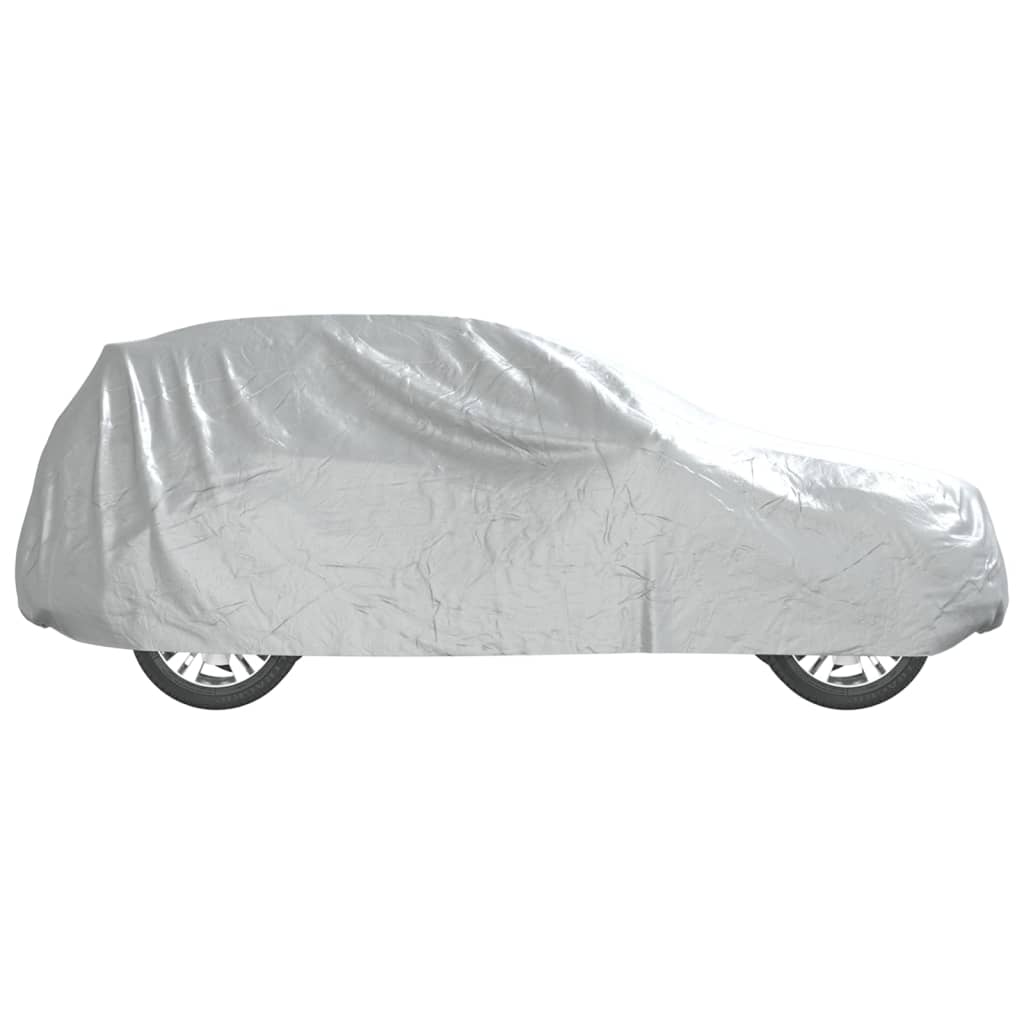 vidaXL Husă auto SUV, curele cu cataramă, complet, argintiu M PEVA vidaXL Husă auto SUV, curele cu cataramă, complet, argintiu M PEVA