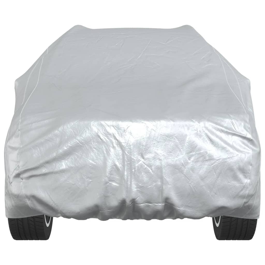 vidaXL Husă auto SUV, curele cu cataramă, complet, argintiu L PEVA vidaXL Husă auto SUV, curele cu cataramă, complet, argintiu L PEVA