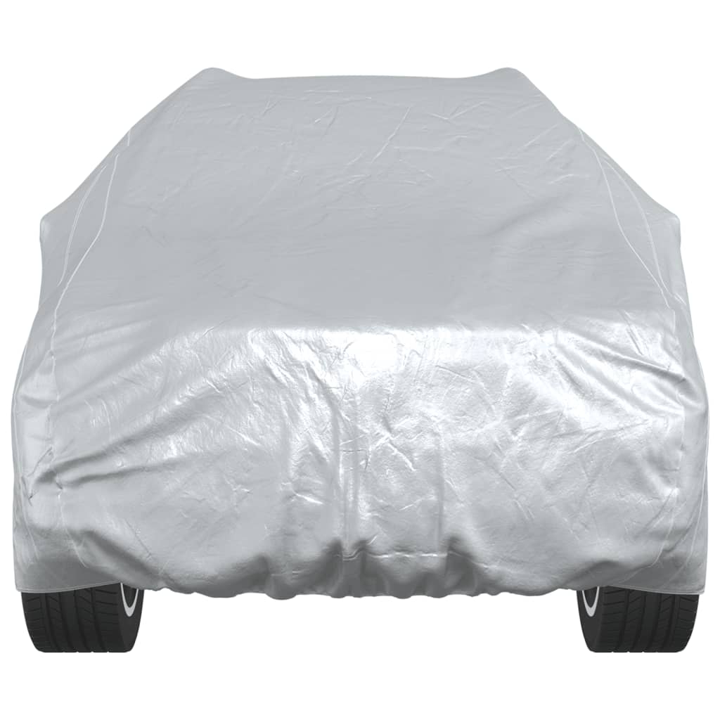 vidaXL Husă auto SUV, curele cu cataramă, complet, argintiu XL PEVA vidaXL Husă auto SUV, curele cu cataramă, complet, argintiu XL PEVA