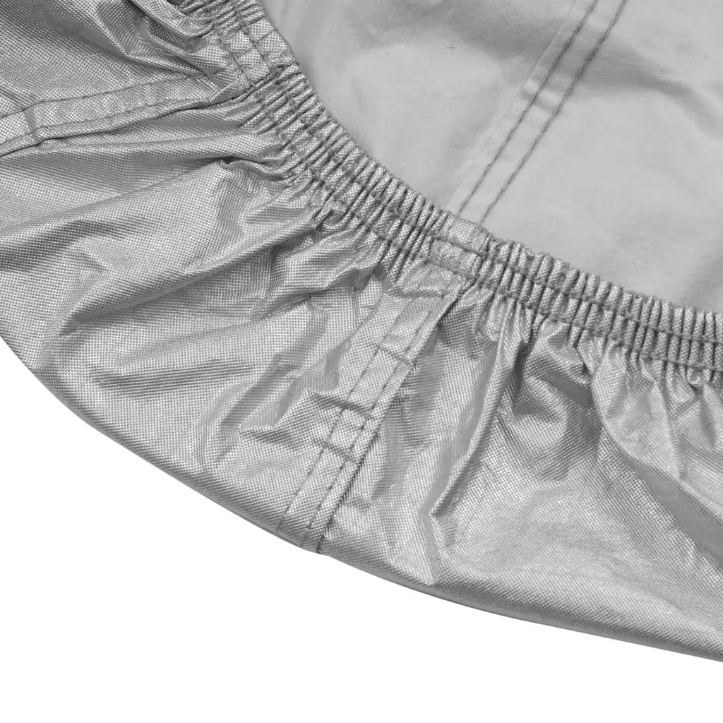 vidaXL Husă auto parțială, cu cârlige, argintiu, XL, PEVA vidaXL Husă auto parțială, cu cârlige, argintiu, XL, PEVA