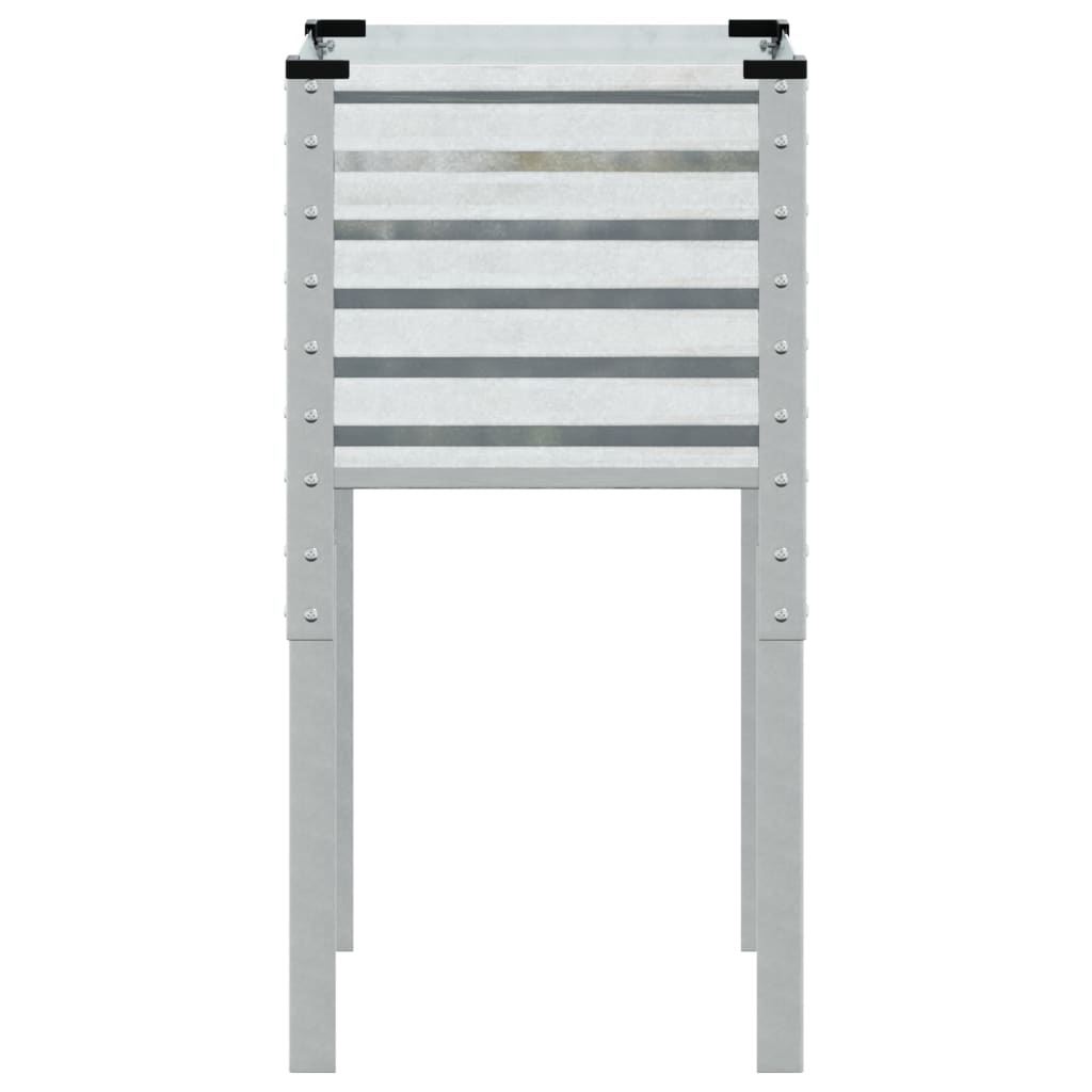 vidaXL Jardinieră de grădină, 45x45x88 cm, oțel galvanizat vidaXL Jardinieră de grădină, 45x45x88 cm, oțel galvanizat