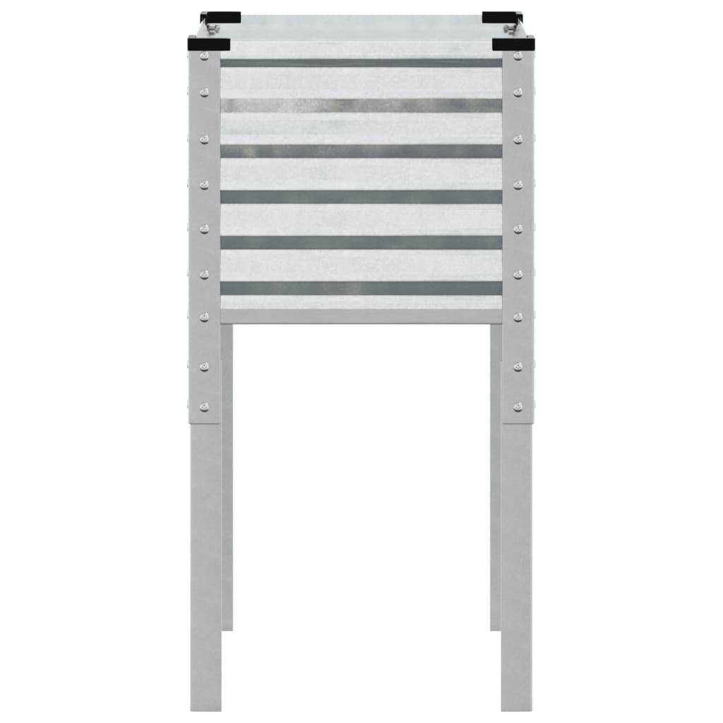 vidaXL Jardinieră de grădină, 45x45x88 cm, oțel galvanizat vidaXL Jardinieră de grădină, 45x45x88 cm, oțel galvanizat
