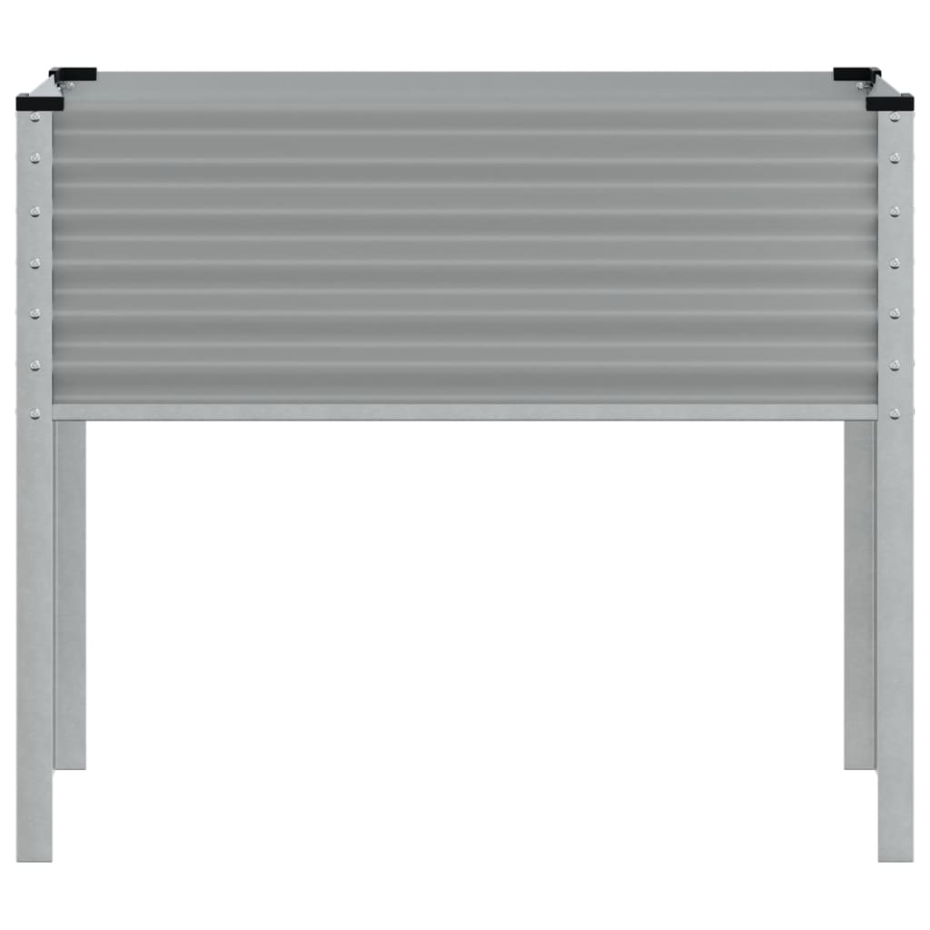 vidaXL Jardinieră de grădină, gri, 100x45x90 cm, oțel vidaXL Jardinieră de grădină, gri, 100x45x90 cm, oțel