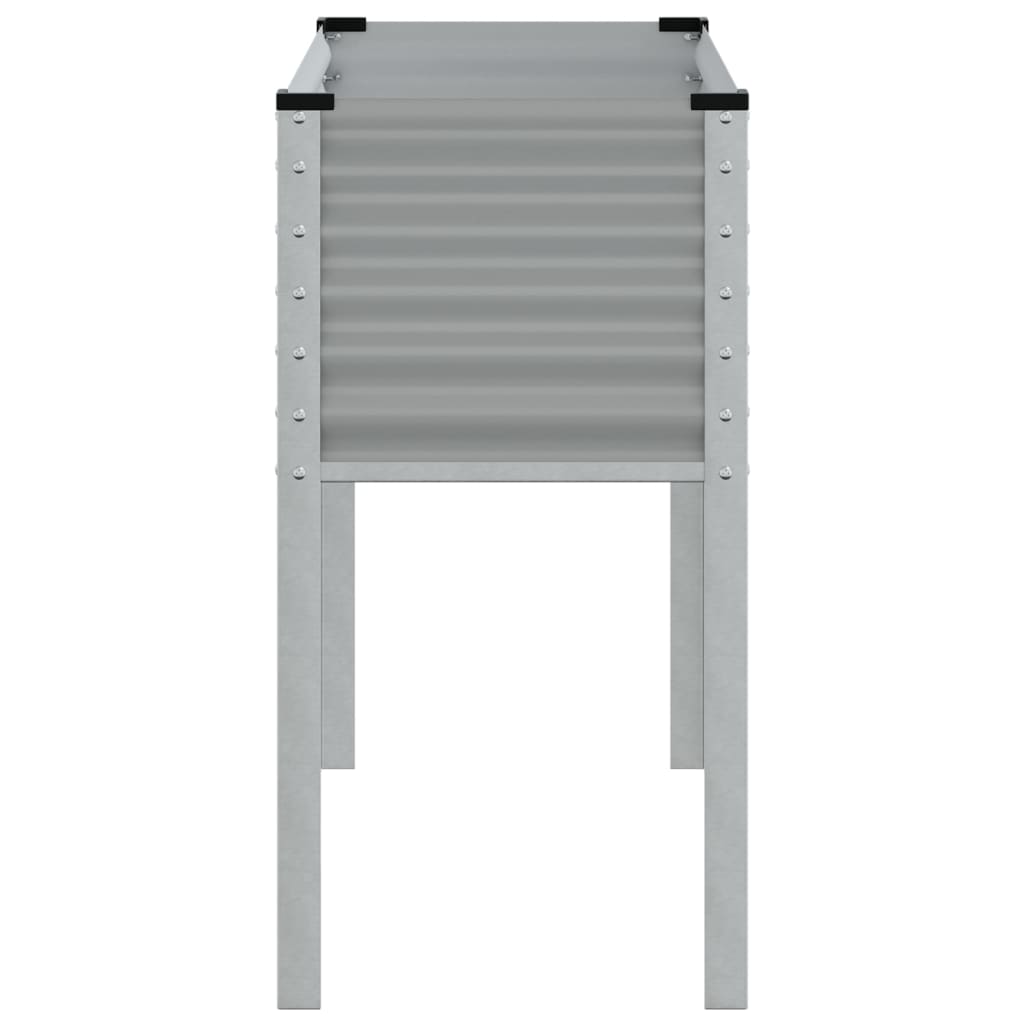 vidaXL Jardinieră de grădină, gri, 100x45x90 cm, oțel vidaXL Jardinieră de grădină, gri, 100x45x90 cm, oțel