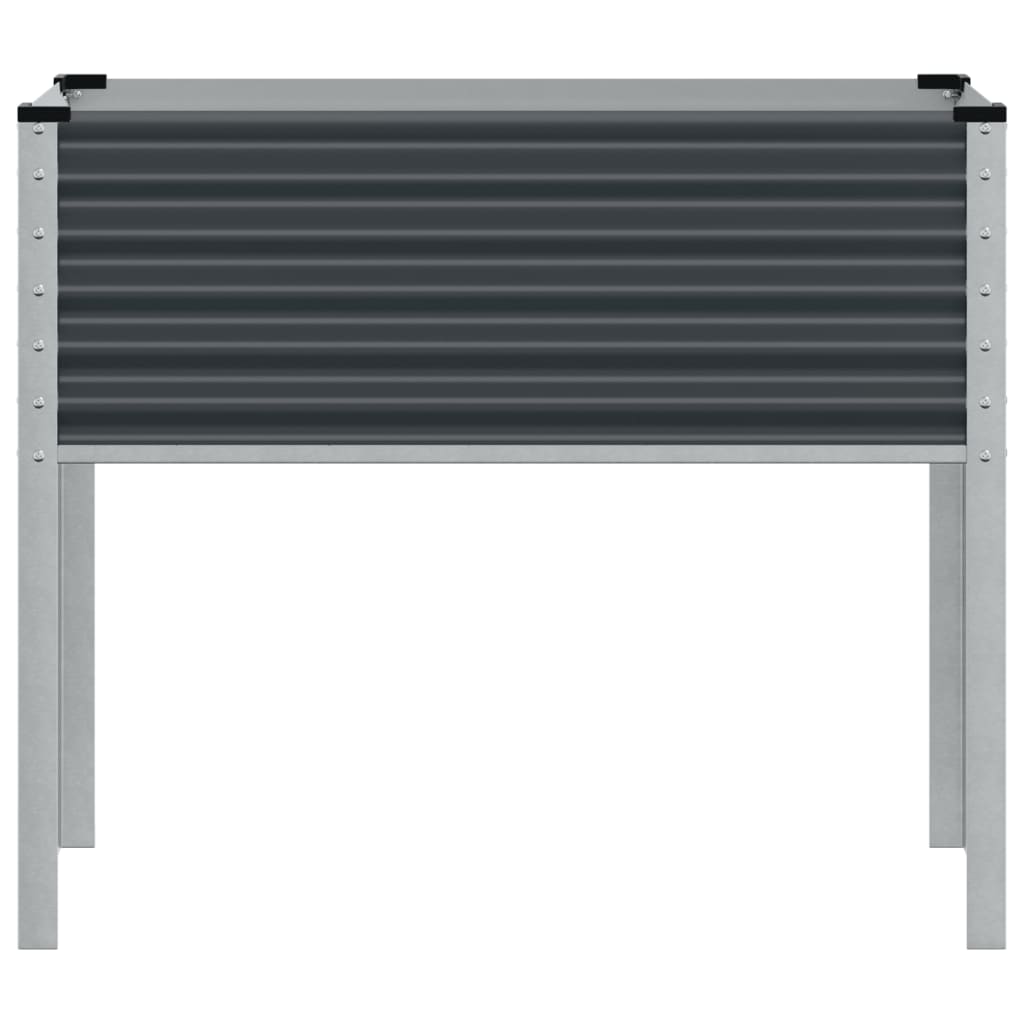 vidaXL Jardinieră de grădină, antracit, 100x45x90 cm, oțel vidaXL Jardinieră de grădină, antracit, 100x45x90 cm, oțel