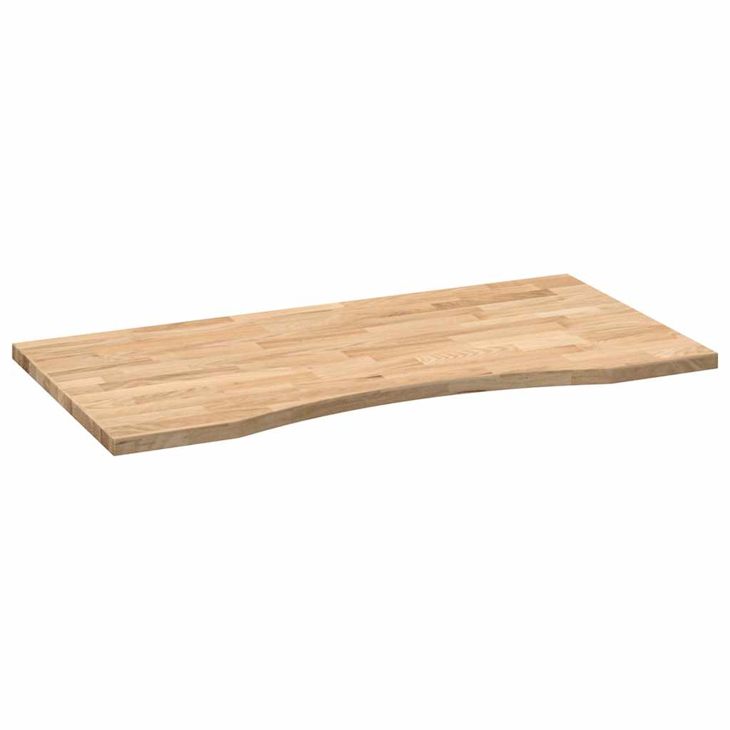 vidaXL Blat de birou netratat Lemn masiv de stejar dreptunghiular vidaXL Blat de birou netratat Lemn masiv de stejar dreptunghiular