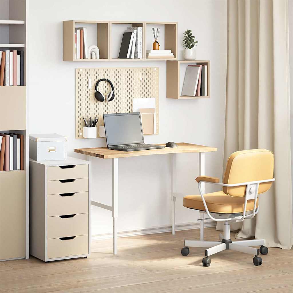 vidaXL Blat de birou netratat Lemn masiv de stejar dreptunghiular