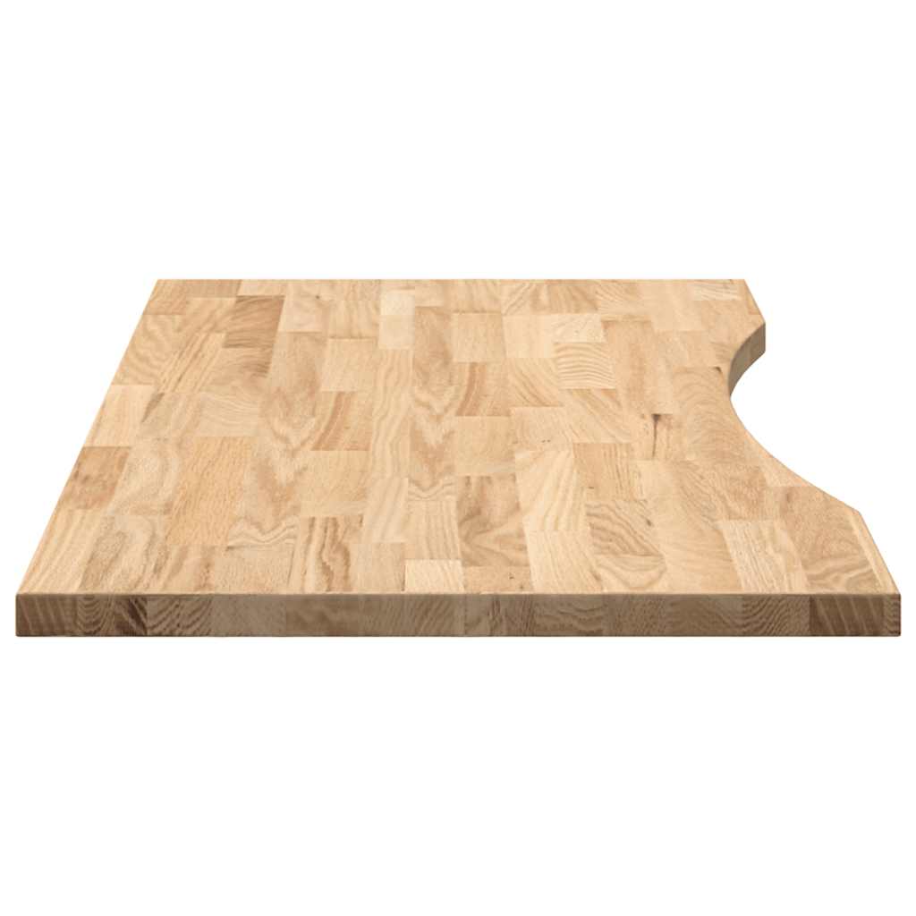 vidaXL Blat de birou netratat Lemn masiv de stejar dreptunghiular