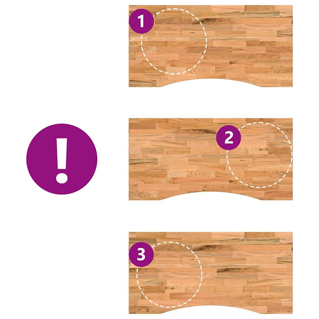 vidaXL Blat de birou maro deschis lemn masiv de stejar dreptunghiular