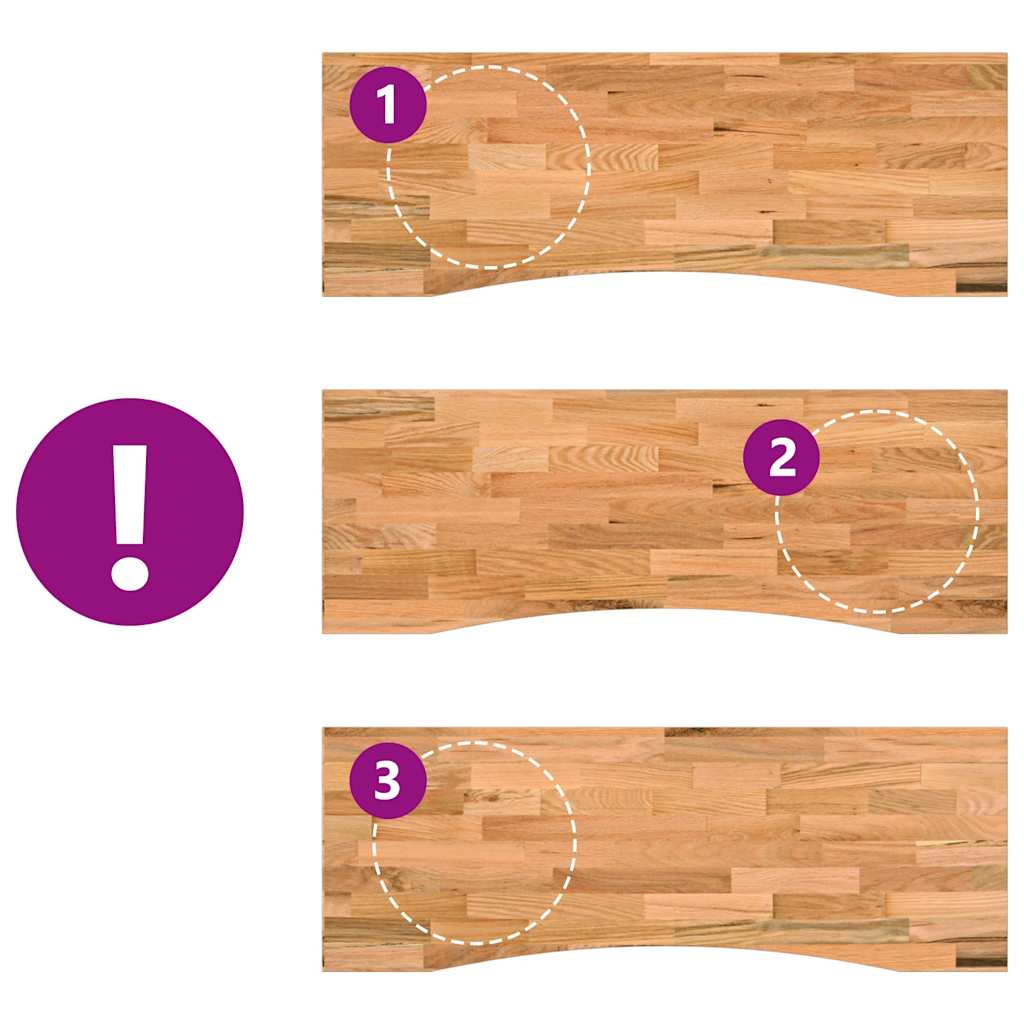 vidaXL Blat de birou maro deschis lemn masiv de stejar dreptunghiular