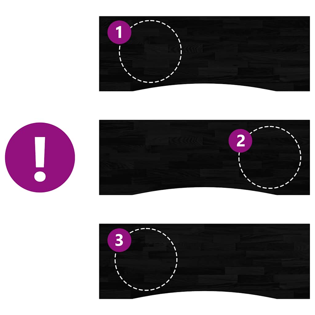 vidaXL Blat de birou maro închis lemn masiv de stejar dreptunghiular