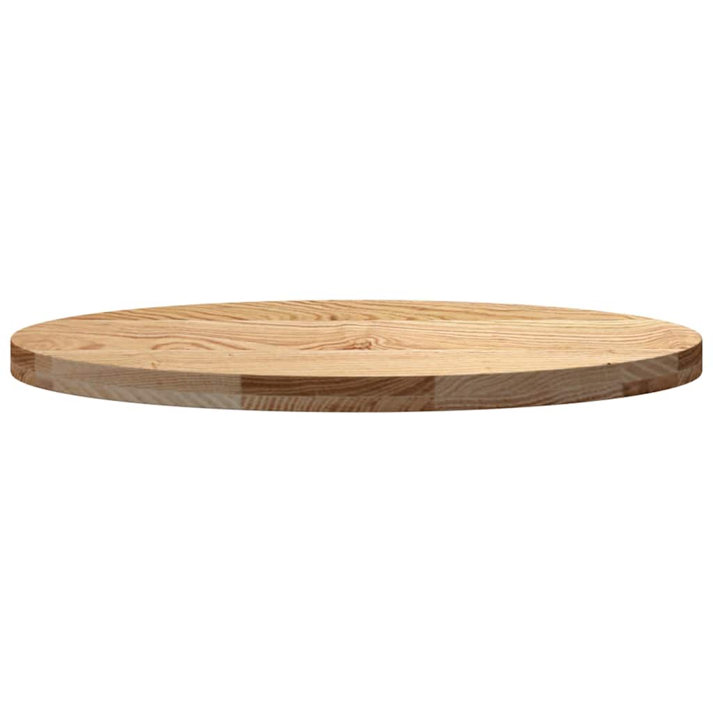 vidaXL Blat de masă 80x40x4 cm lemn masiv de stejar oval vidaXL Blat de masă 80x40x4 cm lemn masiv de stejar oval