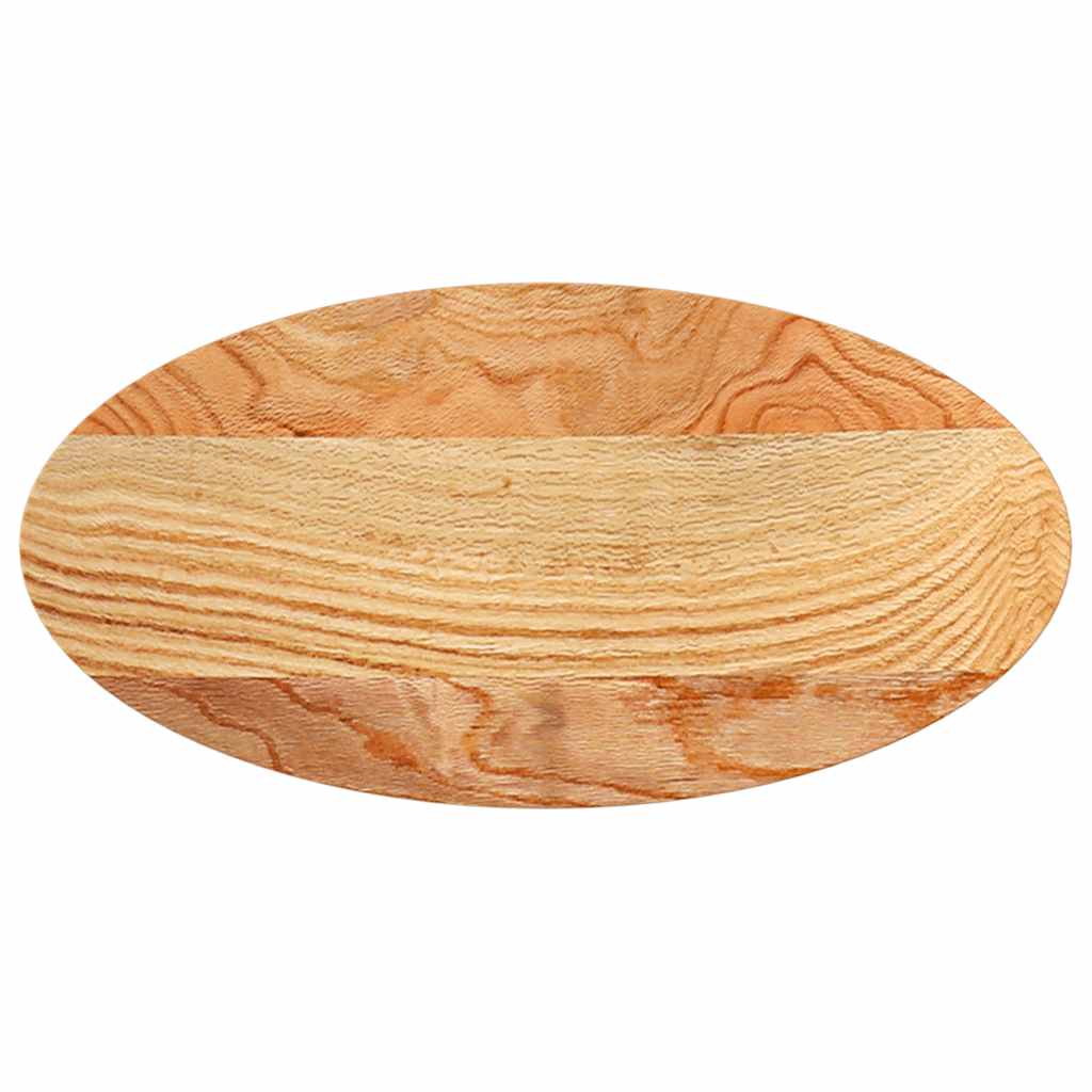 vidaXL Blat de masă maro deschis 80x40x2 cm lemn masiv de stejar oval vidaXL Blat de masă maro deschis 80x40x2 cm lemn masiv de stejar oval