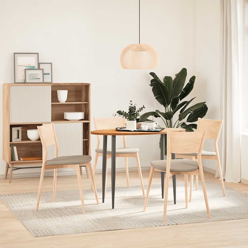 vidaXL Blat de masă maro deschis 100x50x2 cm lemn masiv de stejar oval