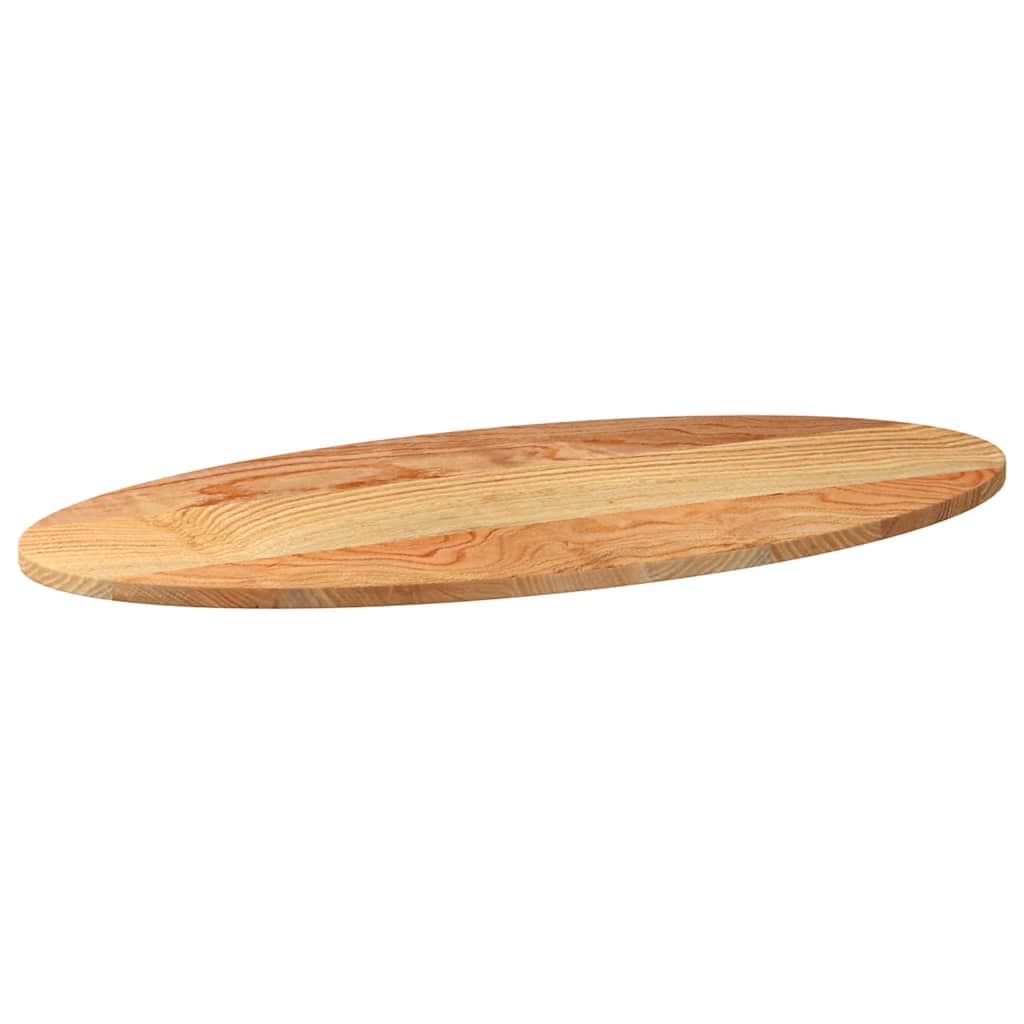 vidaXL Blat de masă maro deschis 100x50x2 cm lemn masiv de stejar oval