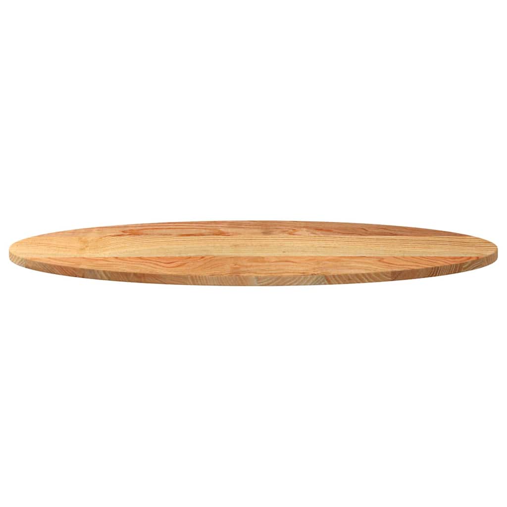vidaXL Blat de masă maro deschis 100x50x2 cm lemn masiv de stejar oval