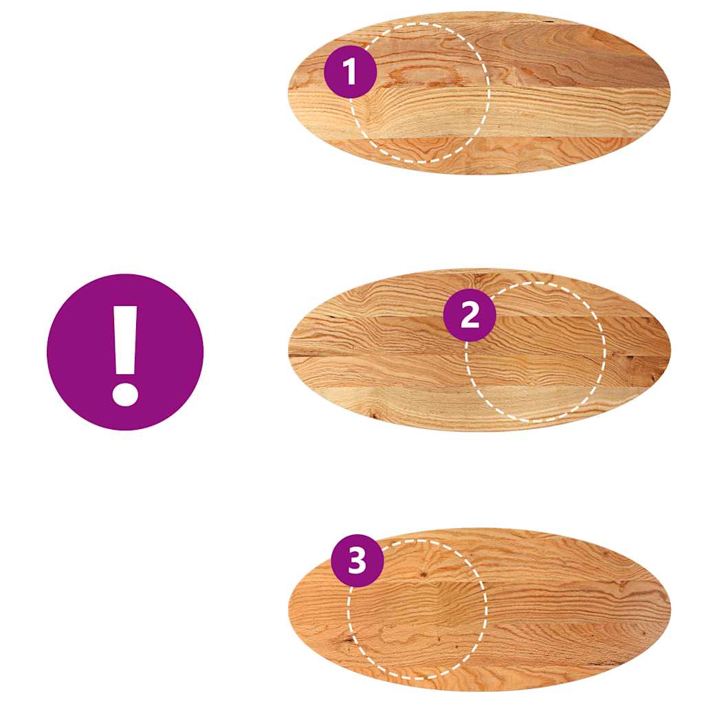 vidaXL Blat de masă maro deschis 140x60x4 cm lemn masiv de stejar oval vidaXL Blat de masă maro deschis 140x60x4 cm lemn masiv de stejar oval