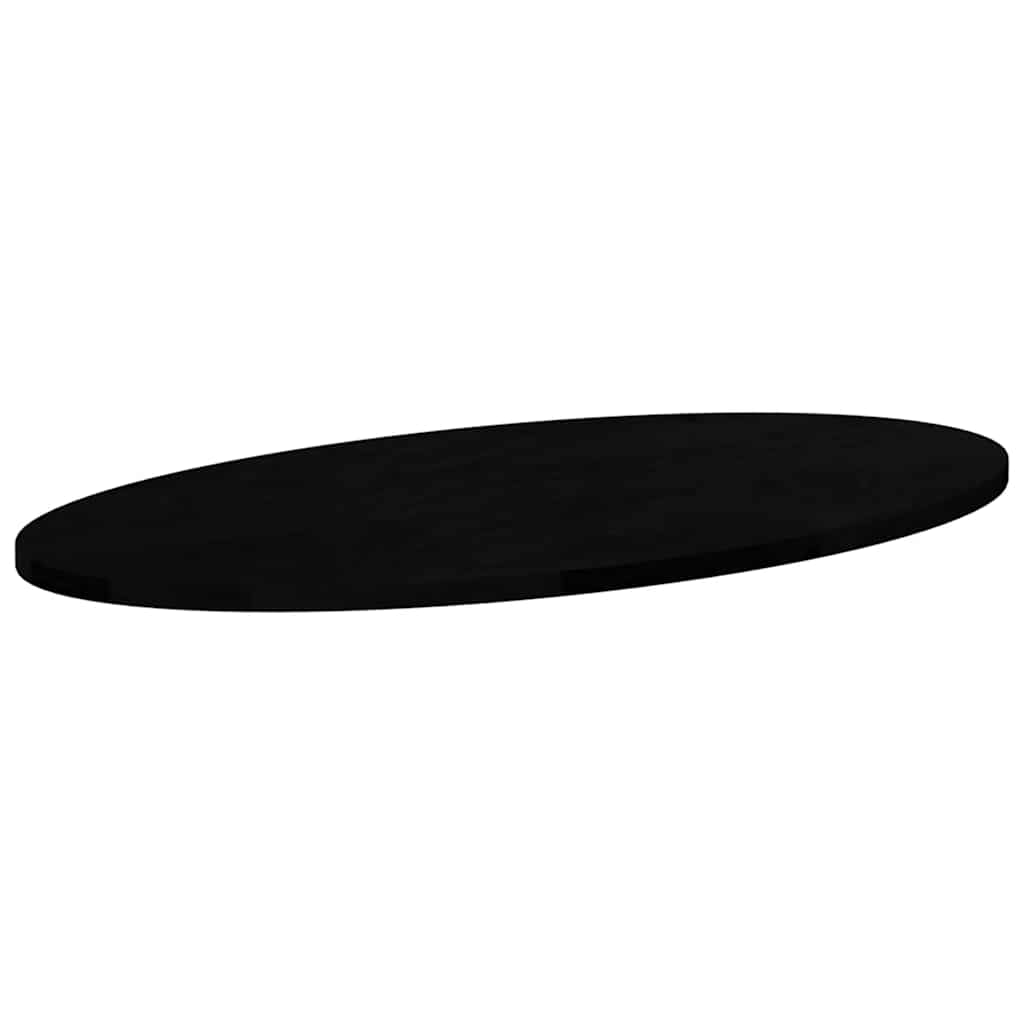 vidaXL Blat de masă maro închis 80x40x2 cm lemn masiv de stejar oval