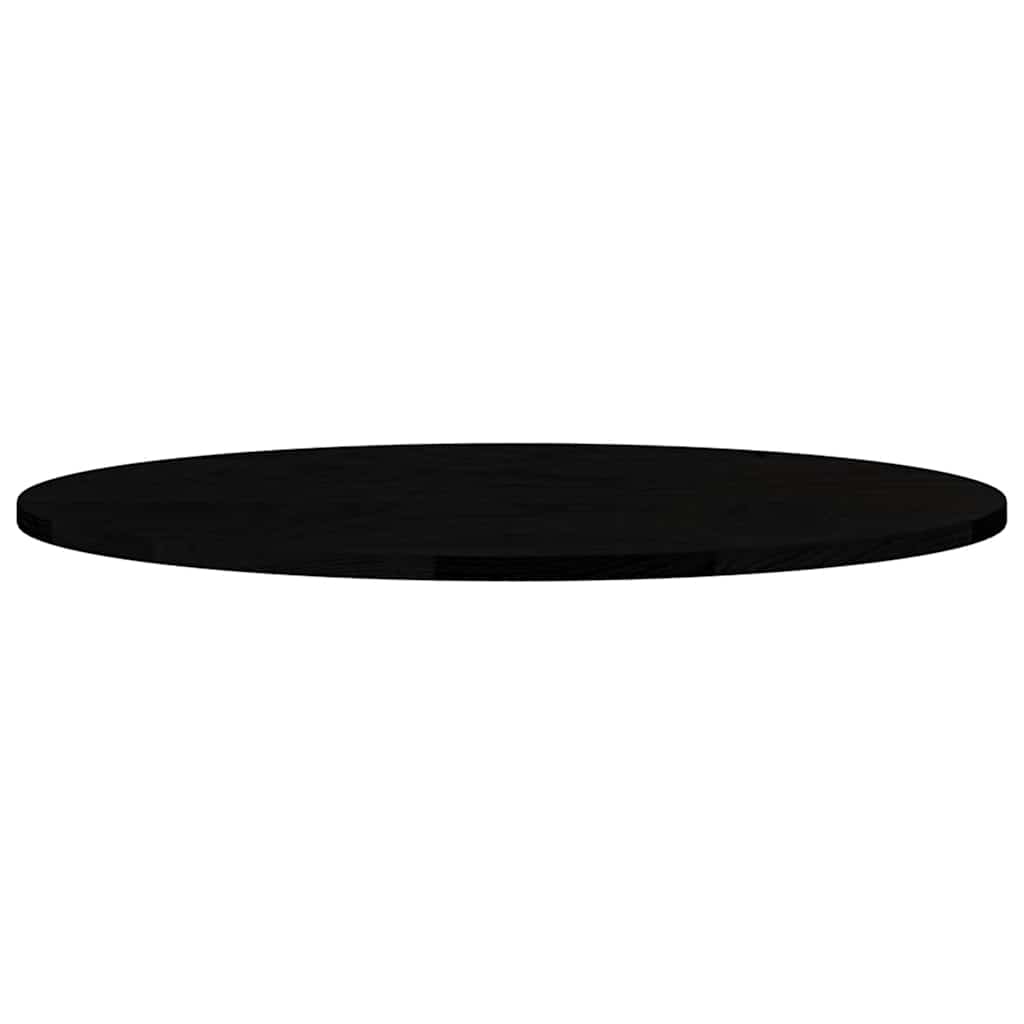 vidaXL Blat de masă maro închis 80x40x2 cm lemn masiv de stejar oval
