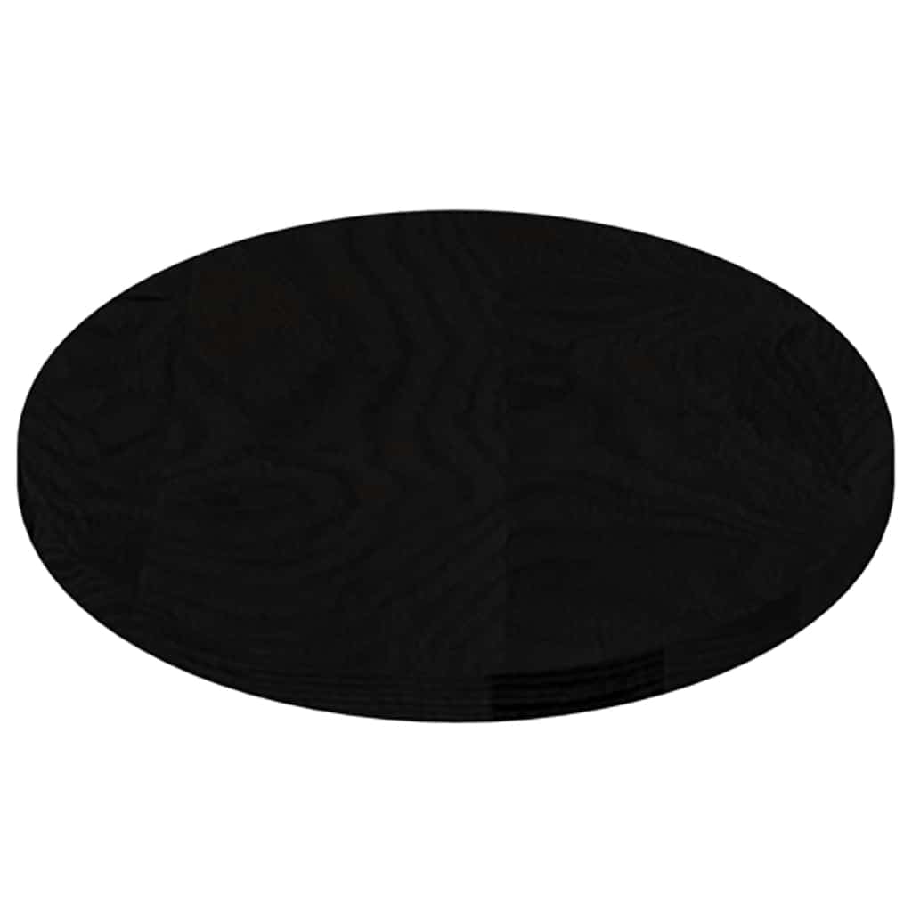 vidaXL Blat de masă maro închis 80x40x2 cm lemn masiv de stejar oval
