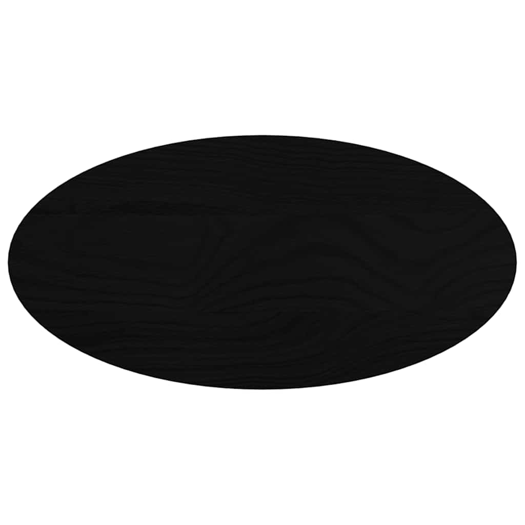 vidaXL Blat de masă maro închis 80x40x4 cm lemn masiv de stejar oval