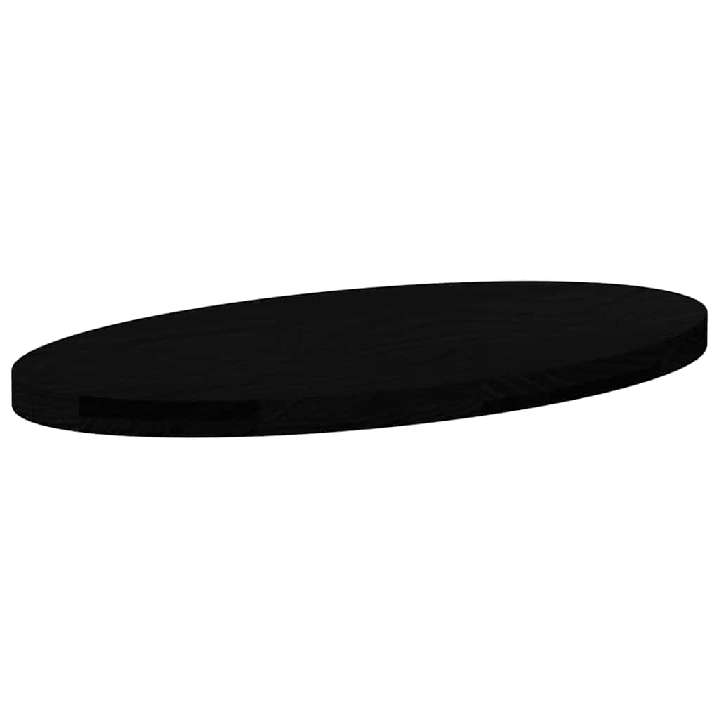 vidaXL Blat de masă maro închis 80x40x4 cm lemn masiv de stejar oval