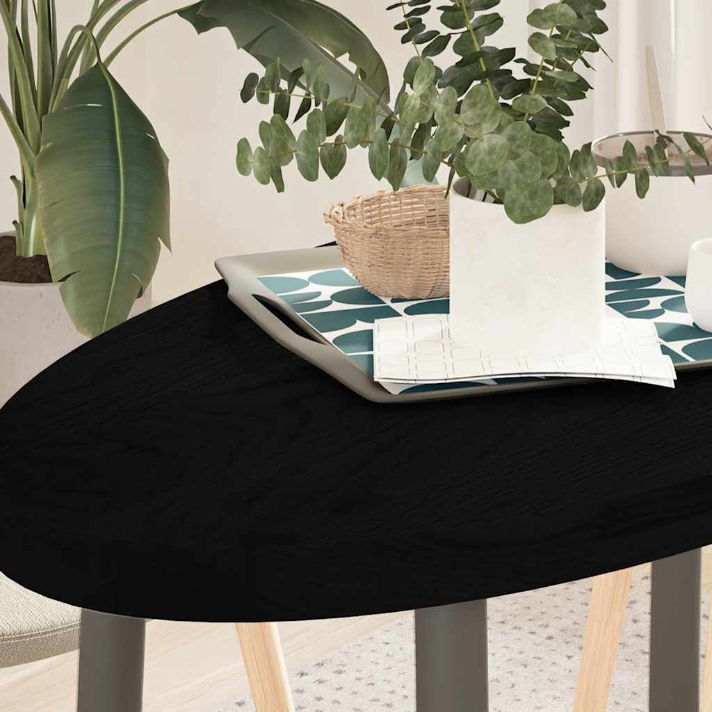 vidaXL Blat de masă maro închis 100x50x4 cm lemn masiv de stejar oval vidaXL Blat de masă maro închis 100x50x4 cm lemn masiv de stejar oval