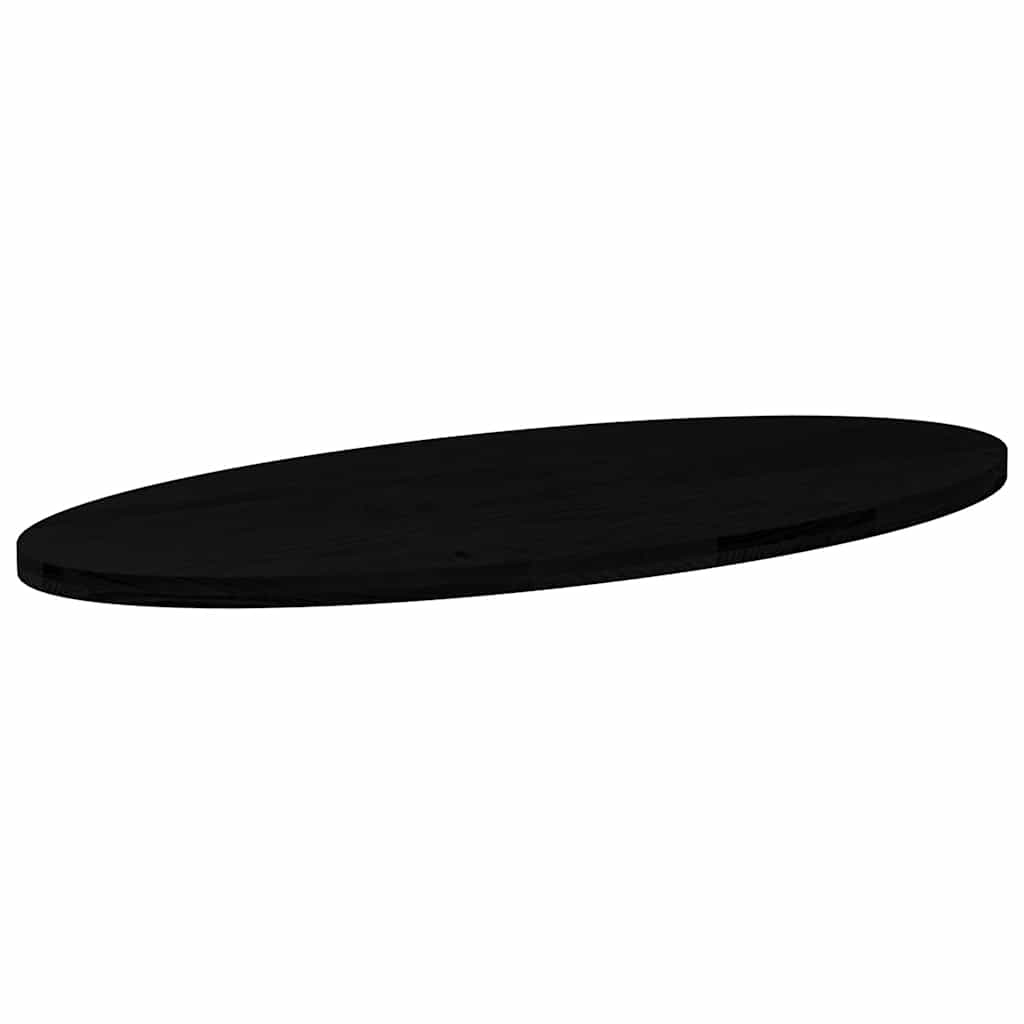 vidaXL Blat de masă maro închis 140x60x4 cm lemn masiv de stejar oval