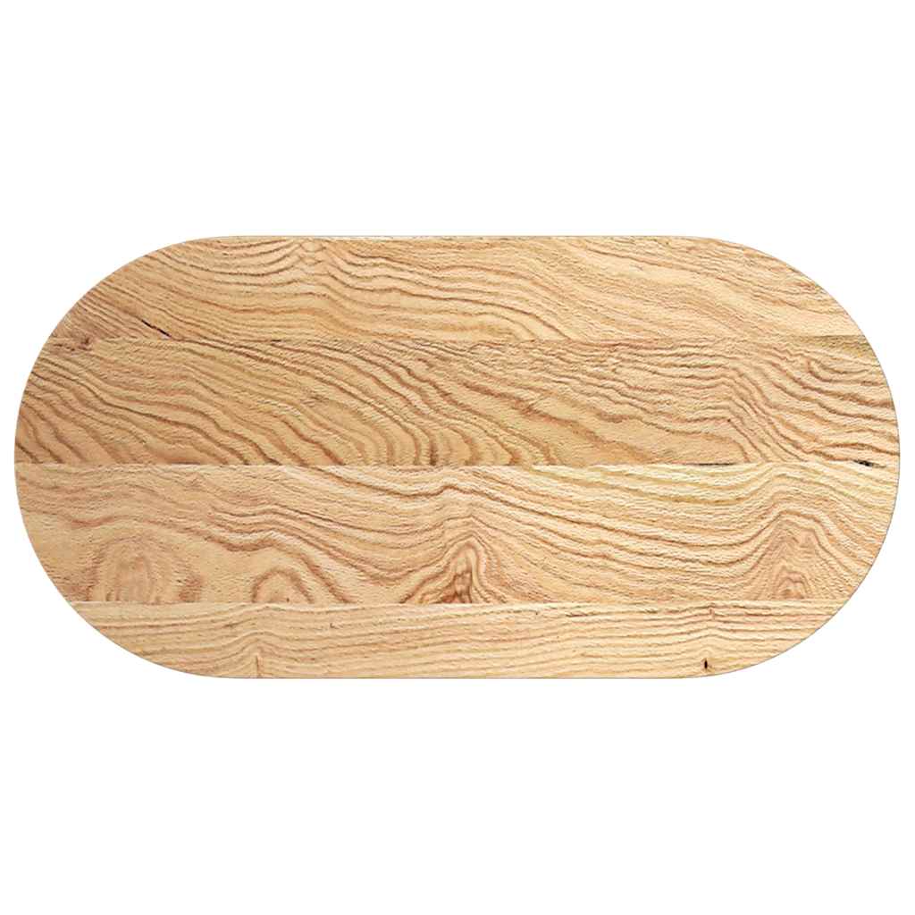 vidaXL Blat de masă 100x50x4 cm lemn masiv de stejar oval vidaXL Blat de masă 100x50x4 cm lemn masiv de stejar oval