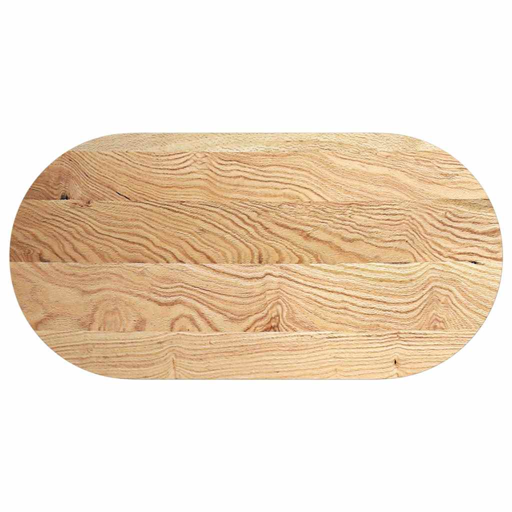vidaXL Blat de masă 120x60x4 cm lemn masiv de stejar oval vidaXL Blat de masă 120x60x4 cm lemn masiv de stejar oval