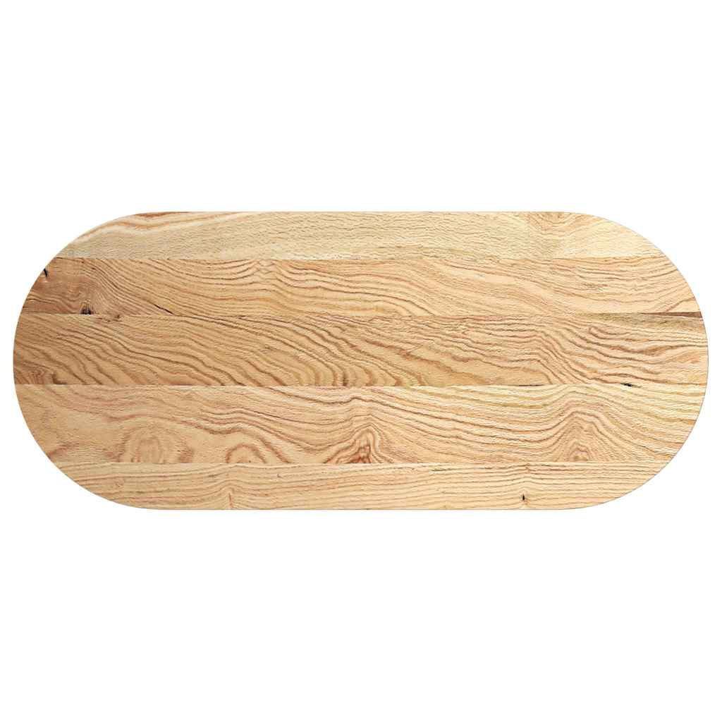 vidaXL Blat de masă 140x60x4 cm lemn masiv de stejar oval vidaXL Blat de masă 140x60x4 cm lemn masiv de stejar oval