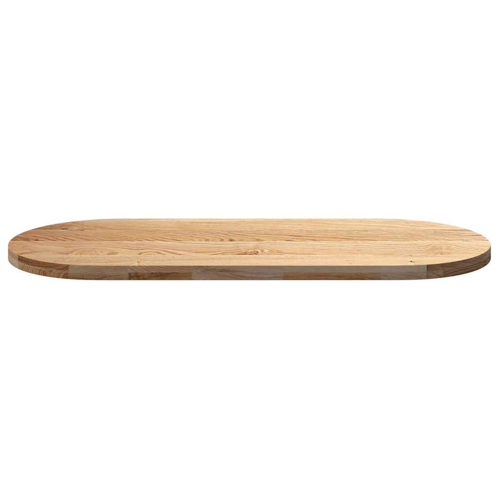 vidaXL Blat de masă 140x60x4 cm lemn masiv de stejar oval vidaXL Blat de masă 140x60x4 cm lemn masiv de stejar oval